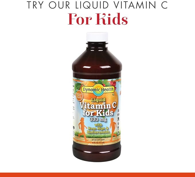 Dynamic Health Liquid Vitamin C Natural Citrus 1000 Mg 8 Ounce