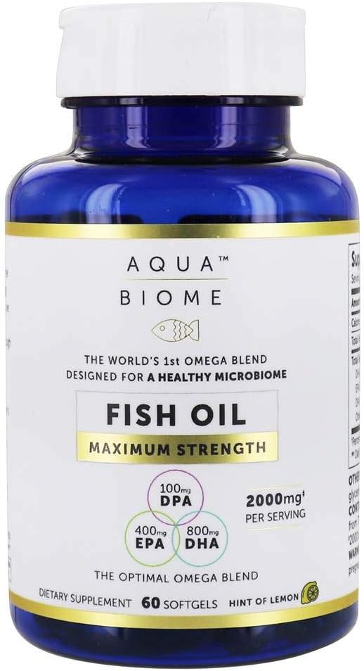 Enzymedica Aqua Biome, Omega-3, Maximum Strength, 1,000 mg, 60 Softgels