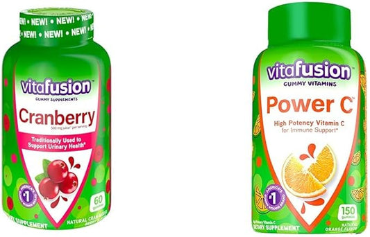 Vitafusion Cranberry Gummies for Women, 500mg 60ct Power 282mg Vitamin 150 Count