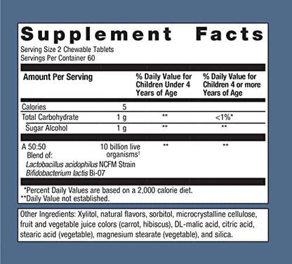 Metagenics MetaKids™ Probiotic, Chewable Daily Probiotic 120 Count