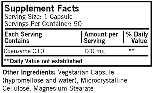 Coenzyme Q10 120 mg Capsules - Hypo - 90 ct