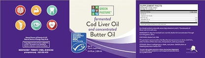 Green Pasture Butter Oil/Fermented Cod Liver 6.4 oz.-