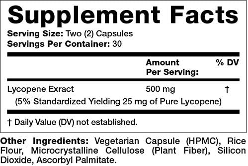 Olympian Labs Lycopene 25mg, Powerful Antioxidant 60 Vegan