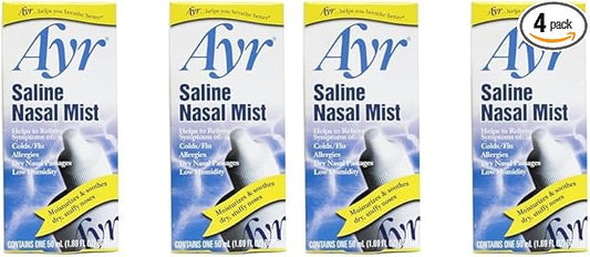 AYR Saline Nasal Mist, 1.69-Ounce Spray 2 Count 2)