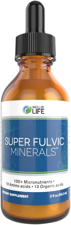 Super Fulvic Minerals: Herbal Detox 2 oz. 128 Servings.