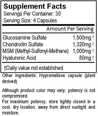 HEALTHY JOINTS Plus+ with Glucosamine, Chondroitin, 120 Vegetarian