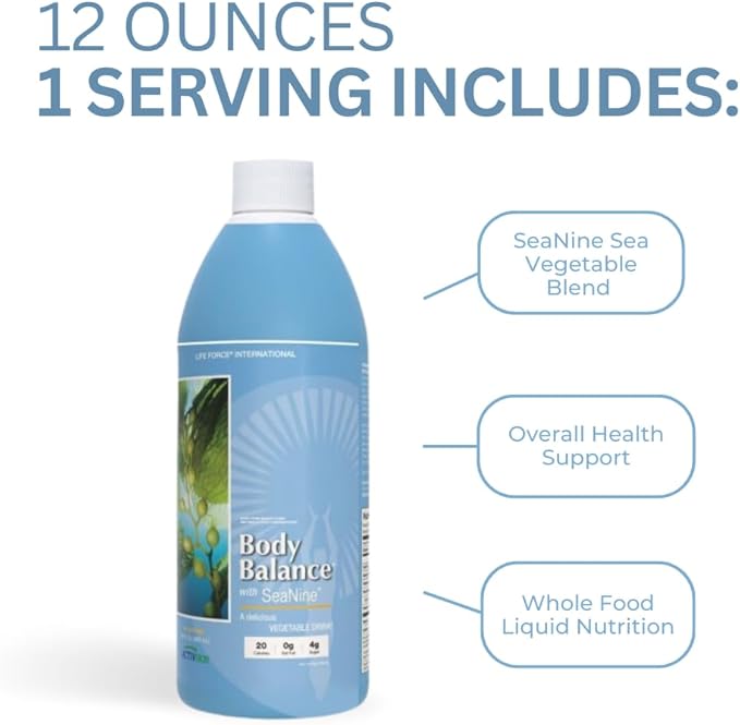 Youngevity Body Balance Land & Sea Plant Based Nutrition - Sea Vegetables, Kelp, Nori, Honey, Aloe Vera, and More - 75+ Nutrients w/Vitamins, Minerals, Amino Acids - (32 Fl Oz) (2)