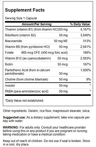 Swanson B-50 B-Complex 250 Capsules