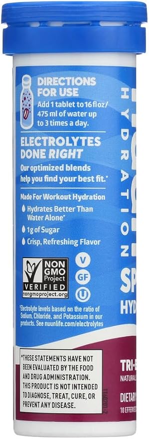 Nuun Electrolytes - 8-Pack Tri-Berry, One Size