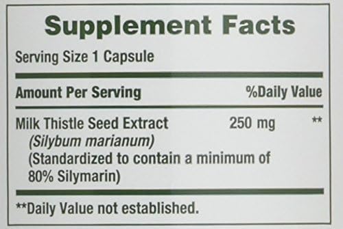 Nature's Bounty Milk Thistle 250 mg 200 ea 3)