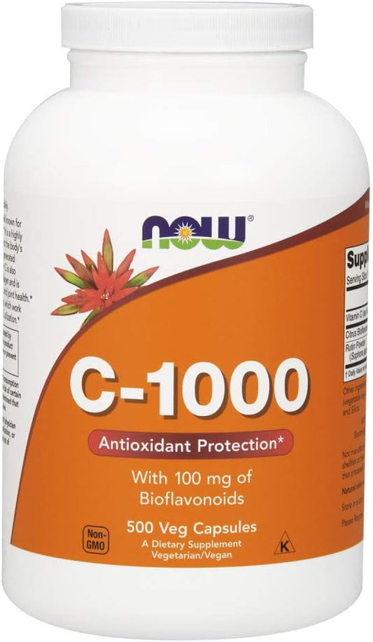 NOW Supplements, Vitamin C-1,000 with 100 500 Veg
