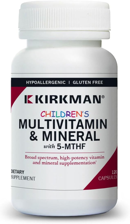 Kirkman - Children's Multivitamin & Mineral 120 Capsules 5-MTHF -