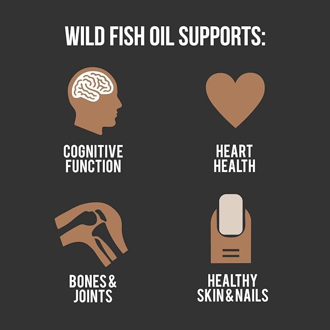 Wild Foods Omega 3 Fish Oil 120 Capsules (3 pk)