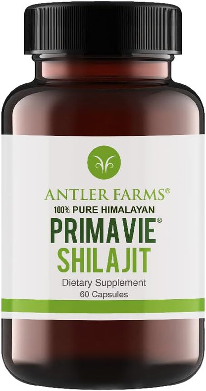 Antler Farms - 100% Pure PrimaVie 60 Capsules, 250mg – 50% Fluvic