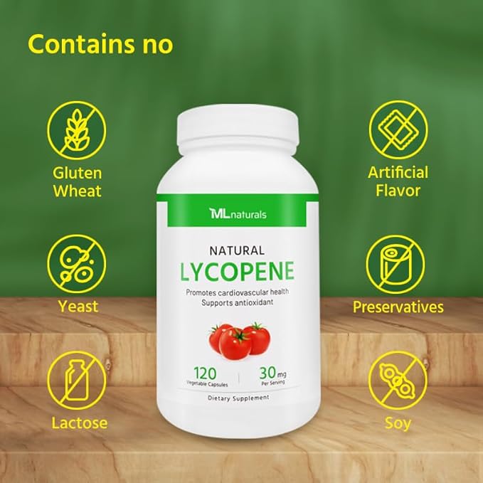 Natural Lycopene 30 mg 120 Vegetable