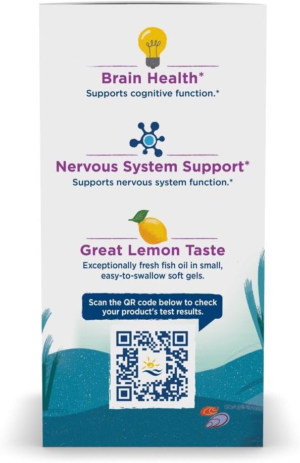 Nordic Naturals Complete Omega Jr., Lemon 180 Mini 283 mg Omega-3s & 35 mg 90 Servings