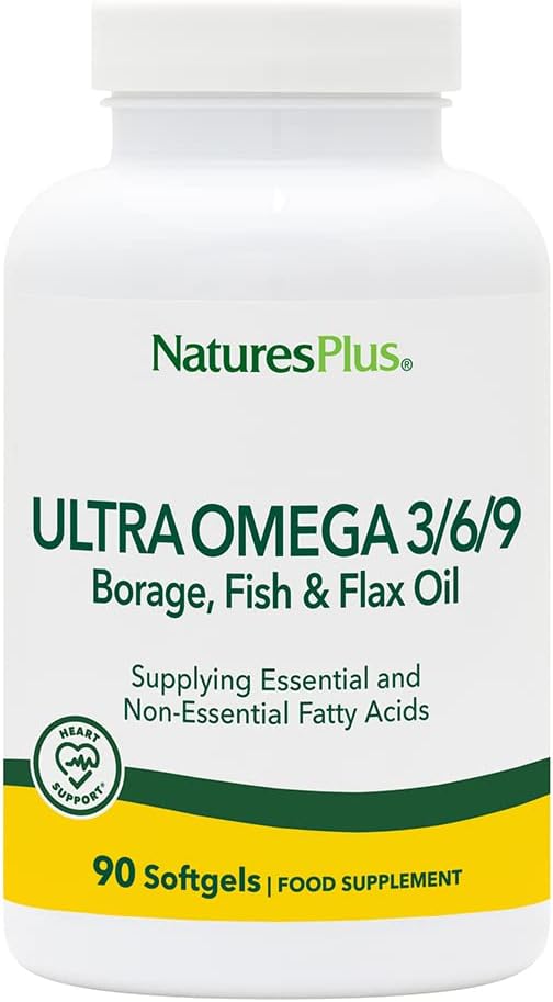 Natures Plus Ultra Omega 3 6 9-1200 mg, 90 Softgels 90 Servings