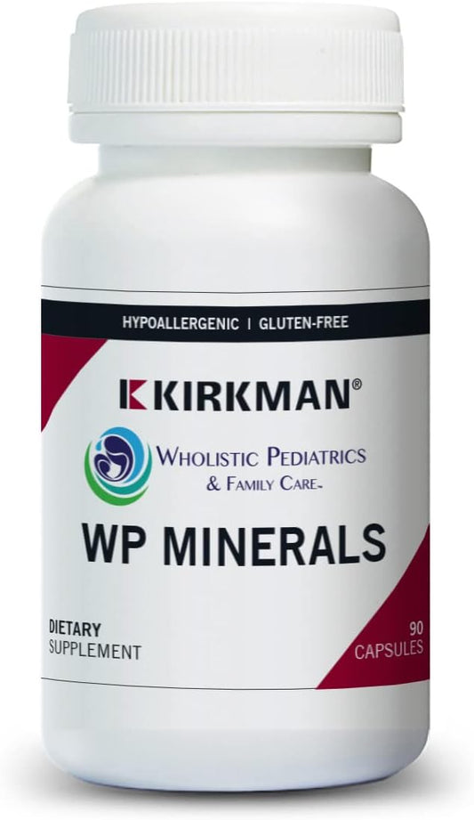 Kirkman WP Minerals || 90 Vegetarian Capsules || A Comprehensive Mineral Supplement for Those who do not get Enough nutrients from Their Diet.