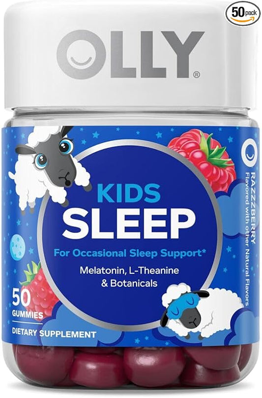 OLLY Kids Sleep Gummy, Melatonin, L-Theanine, 60 & 50 Count