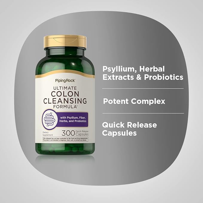 Piping Rock Colon Cleanse Pills 300 Capsules