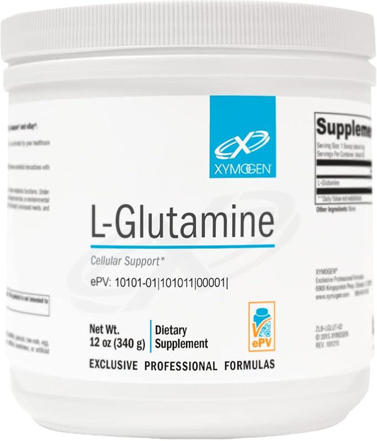XYMOGEN L-Glutamine Powder Supplement 4000mg L-Glutamine (12 oz 85 Servings)