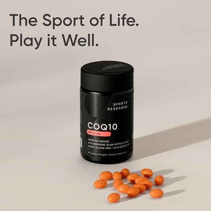 Sports Research Vegan CoQ10 100mg 30 Count