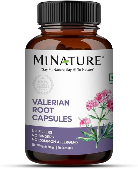 minature Valerian Root Capsules (Valeriana officinalis)|Herb |500mg, 60 60 Veg Capsules,1Month Supply, 30g| Pure