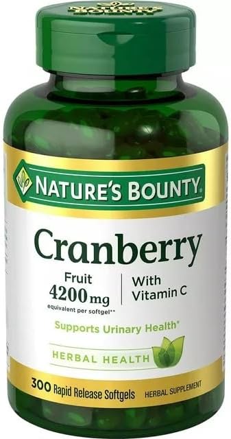 Nature’s Bounty Cranberry 4200mg with Vitamin 300 Rapid
