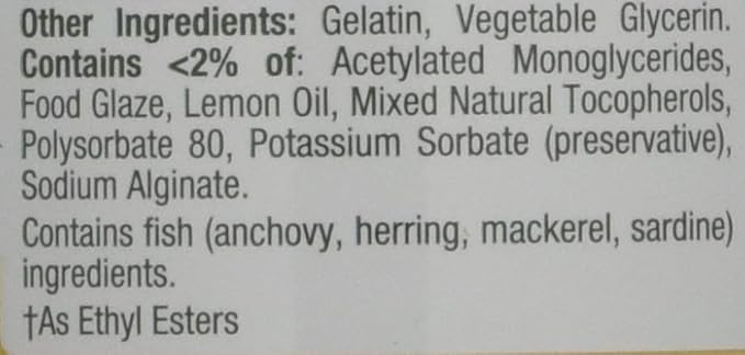 Nature's Bounty Mini Fish Oil Softgels 1290 mg, Omega-3, Supports 90 Mini