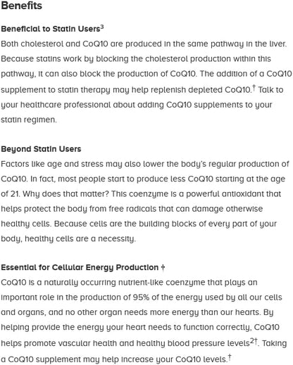 Qunol CoQ10 100mg Softgels, Ultra CoQ10 100mg, 3x 3x Better Q10 Vitamins 4 Month 120 Count