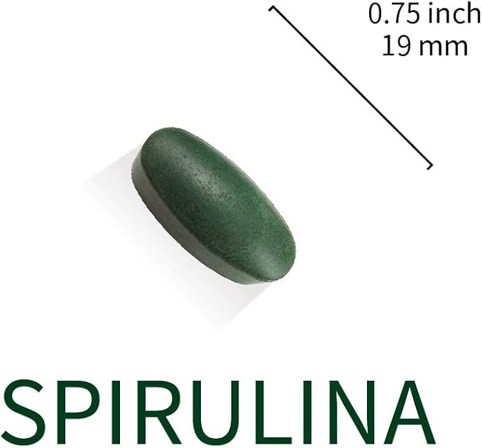 Lovita Organic Spirulina 1000mg per Tablet, Natural Multivitamin Superfood, 100% Vegan Spirulina Tablets, Non-Irradiated, 90 Vegetarian Tablets (Pack of 3)