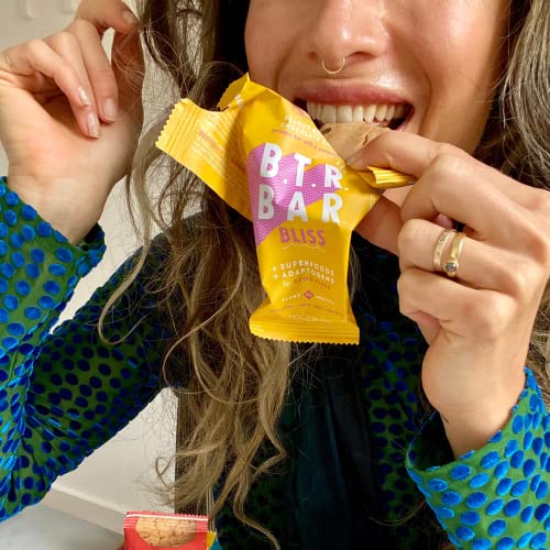 Vegan Keto Superfood Protein Bars, by B.T.R. - Low Carb, Plant Based, Gluten Free |12 Bars| Free of Sugar Alcohols & Boosted with Powerful Superfoods! (Peanut Butter Chocolate Chip BLISS)