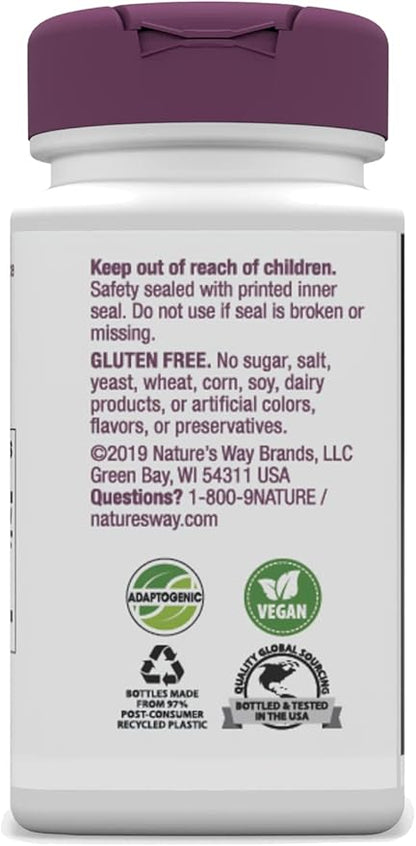 Nature's Way, Premium Herbal Asian Ginseng, 60 Capsules