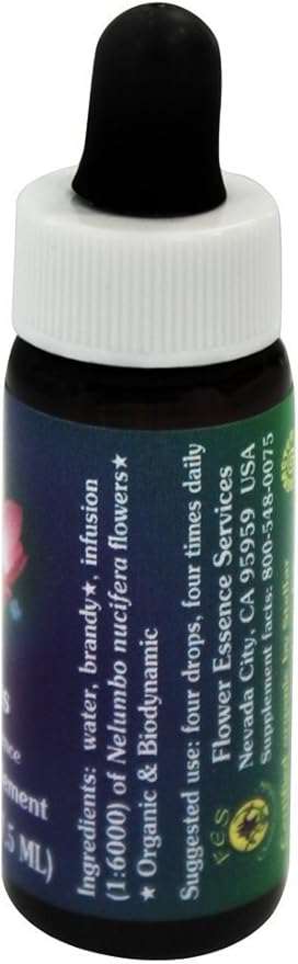 Flower Essence Services Supplement Dropper, Lotus, 0.25 Ounce
