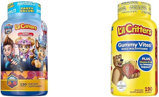 L'il Critters Paw Patrol & Gummy 190 Count