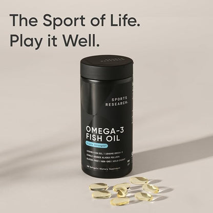 Sports Research Triple Strength Omega 3 1250 mg, 180 ct