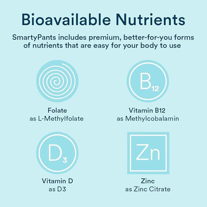 SmartyPants Multivitamin for Men, Gummies: Omega 3 Fish CoQ10, Vitamin D3, C, B12, B6, B6, Vitamin 120 Gummies (20 Day