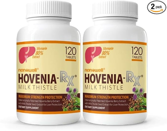 Hovenia-RX Milk Thistle 120 Tablets X 2 Bottles 2 Month
