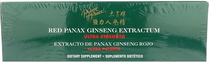 Prince of Peace Red Panax Ginseng 0.34 fl. 2 Pack 20 Bottles