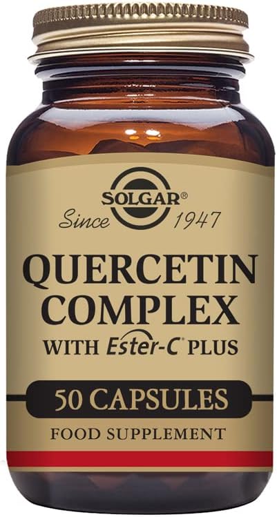 SOLGAR Quercetin Complex with Ester-C Plus 50 Vegetable 25 Servings