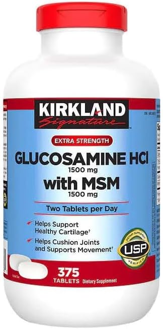 Kirkland Glucosamine HCI Extra Strength 375 Tablets