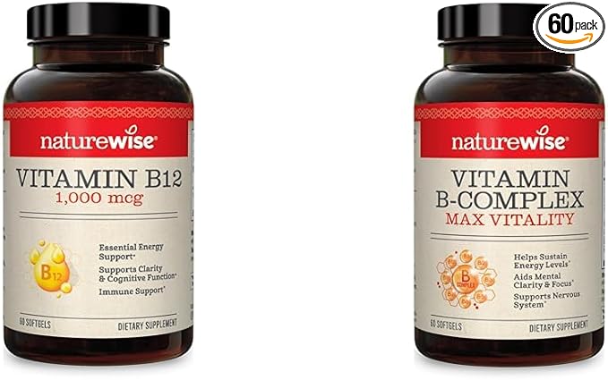NatureWise Vitamin B12 1,000 mcg and 60 Softgels