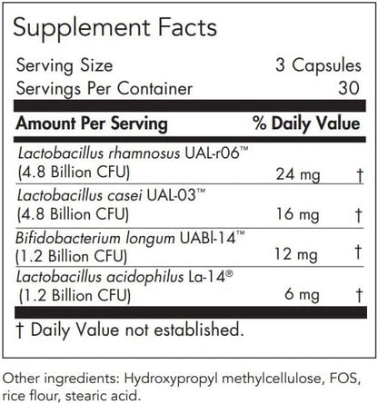 Allergy Research Group Nutricology Gastro Flora Supplement 90 Count