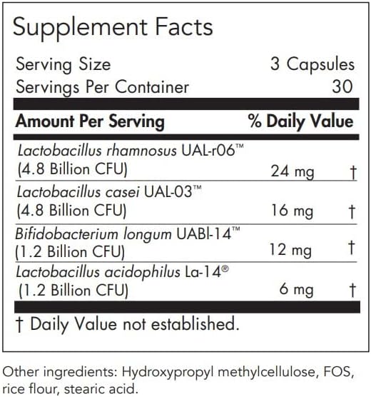 Allergy Research Group Nutricology Gastro Flora Supplement 90 Count