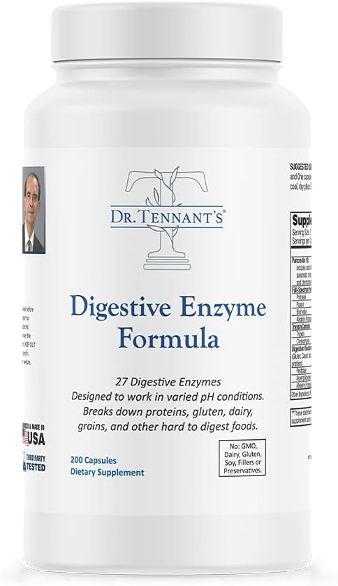 Dr Tennant's - Digestive Enzymes Formula 2x DPP-IV 200 Count