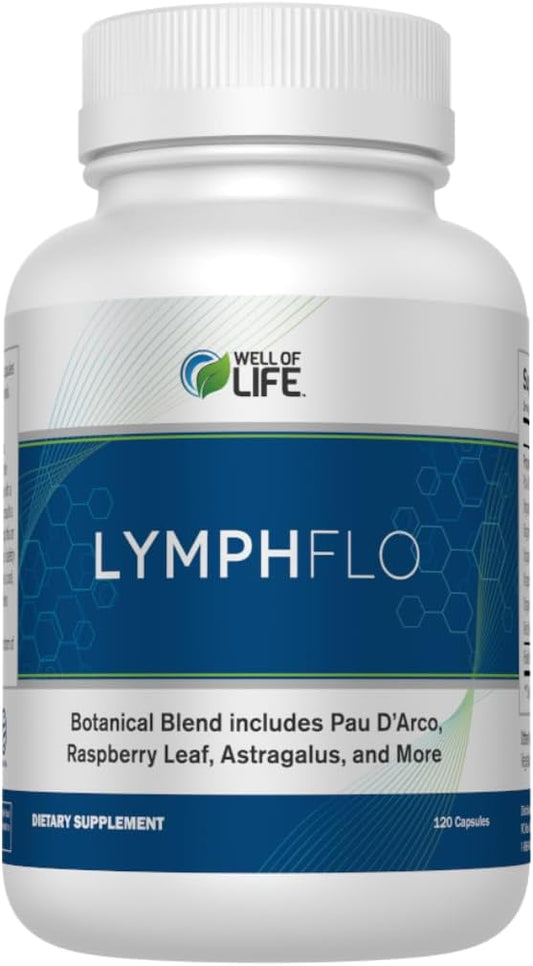 LymphFlo: Herbal Support for Detox, Immunity 1100mg, 180 180 V-Capsules