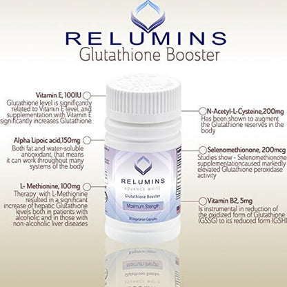 Relumins Advance Nutrition Gluta 1000, Vitamin (3 Bottles