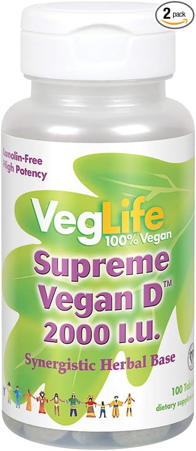 Veglife Supreme Vegan D 2000IU D-2 for 100 Vegan 2