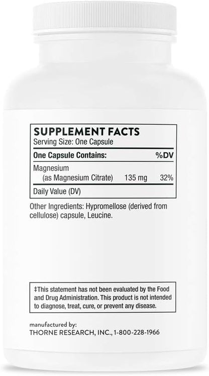Thorne Research - Magnesium Citrate -to 90 Capsules