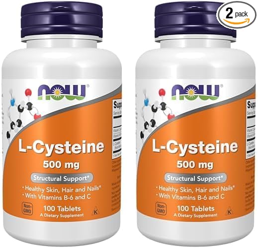 NOW Supplements, L-Cysteine 500 mg B-6 and 100 Tablets 2)